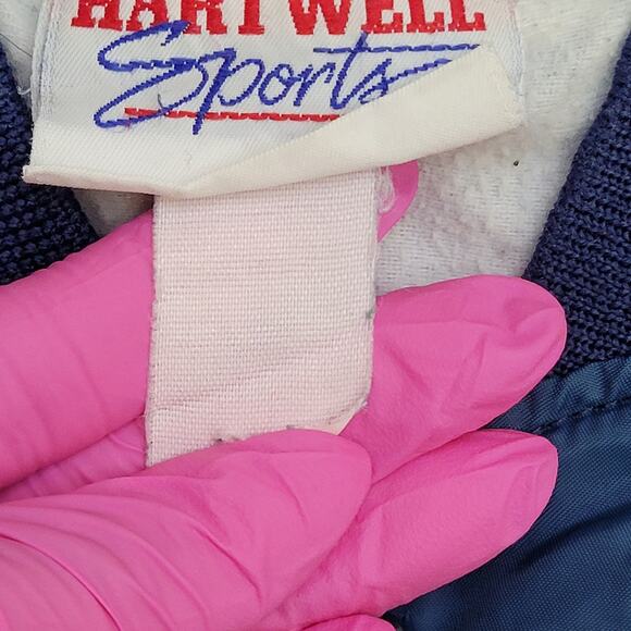 Vintage 80s Hartwell Bomber Jacket 2XL 27x24 Cropped Baggy - Picture 8 of 11